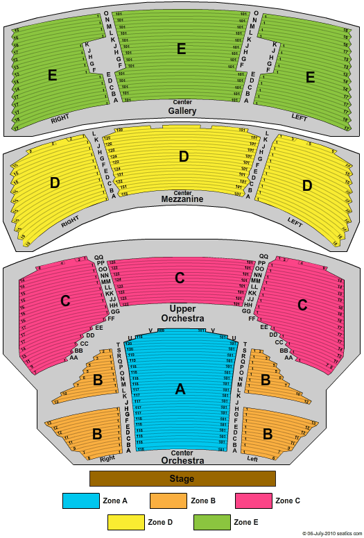 Sarofim Hall Seating Chart